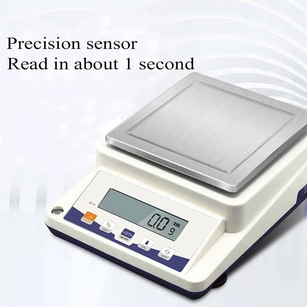 MRKU Báscula Digital de Alta precisión, balanza electrónica analítica de Laboratorio, balanza de Cocina, balanza para Joyas, balanza para Oro, Pantalla LCD