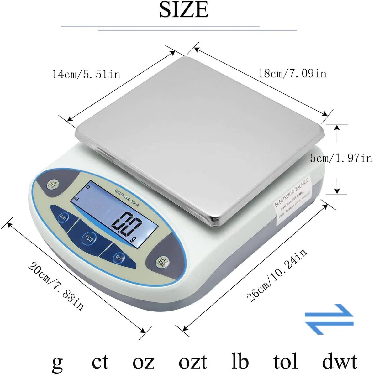 Báscula De Laboratorio De 15 Kg X 0,1 G, Báscula Digital De Precisión, Balanza Electrónica, Báscula Industrial, Báscula Contadora De Cocina, Báscula Científica Calibrada.,15kg