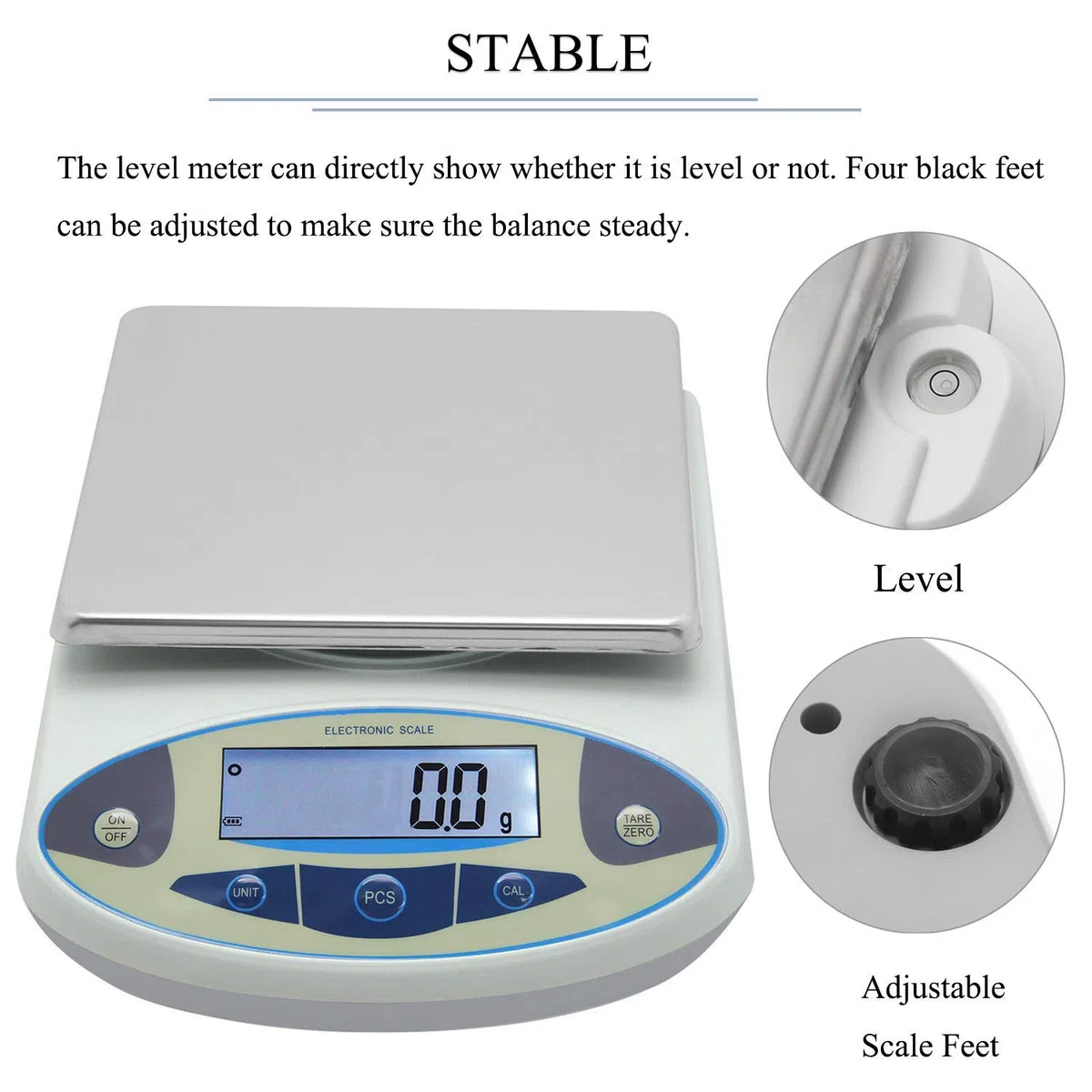 Báscula De Laboratorio De 15 Kg X 0,1 G, Báscula Digital De Precisión, Balanza Electrónica, Báscula Industrial, Báscula Contadora De Cocina, Báscula Científica Calibrada.,15kg