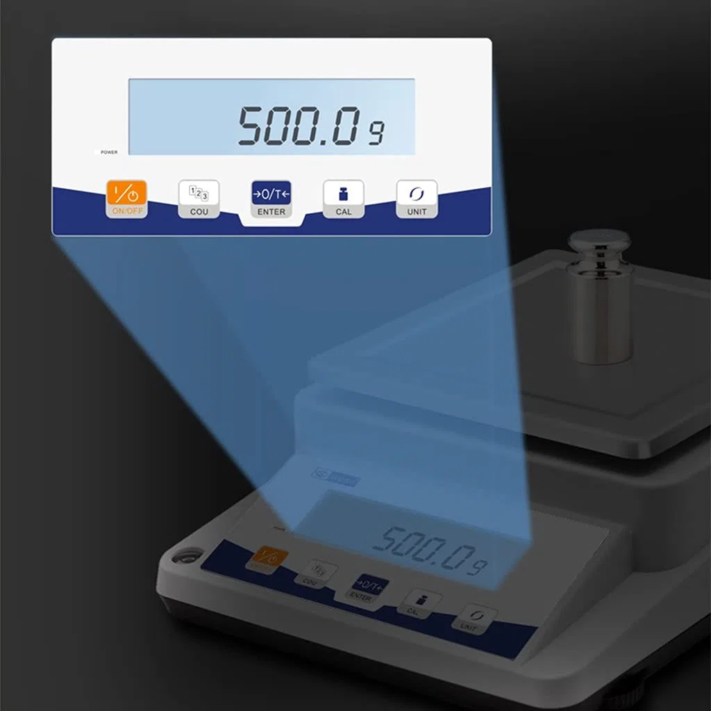 MRKU Báscula Digital de Alta precisión, balanza electrónica analítica de Laboratorio, balanza de Cocina, balanza para Joyas, balanza para Oro, Pantalla LCD