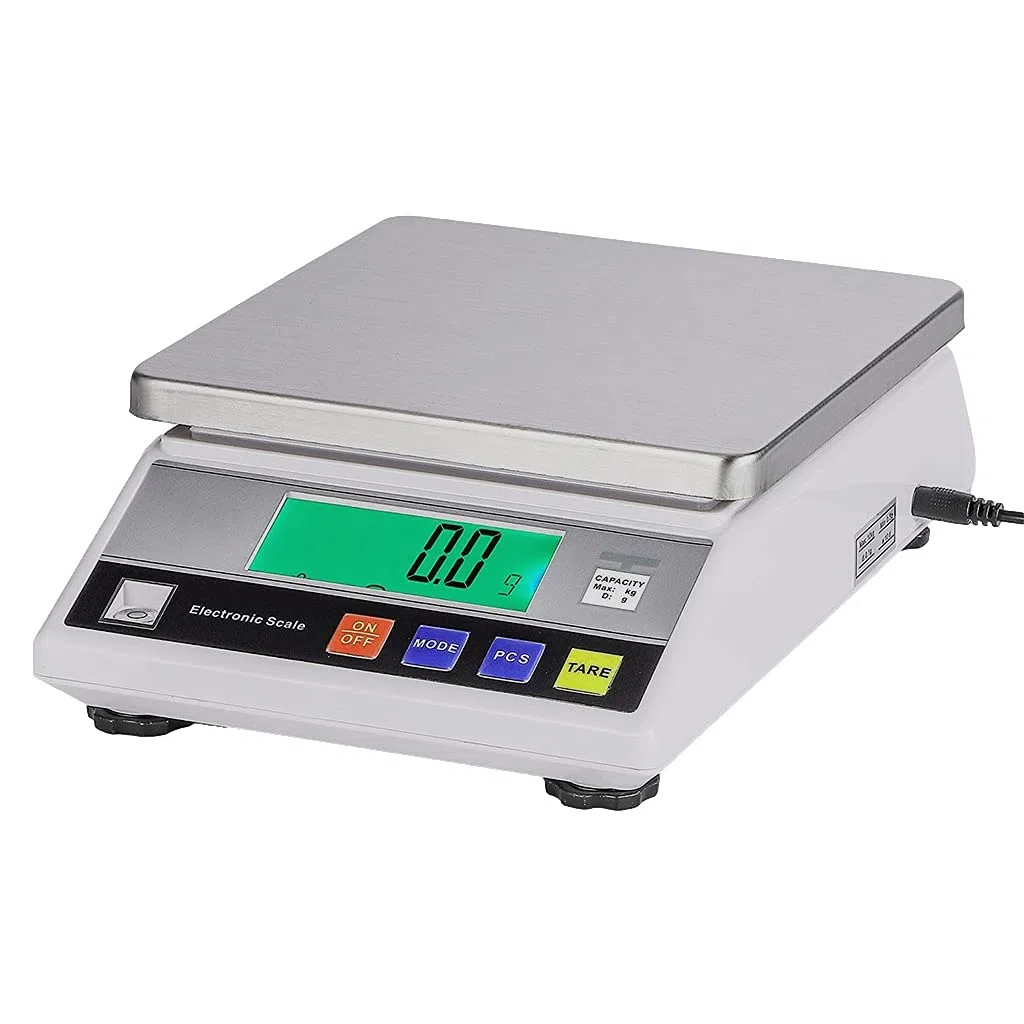 Balanza Digital para joyería, Oro, Laboratorio, balanza analítica, pesaje y conteo de precisión, Cocina científica, Gramos con Peso de calibración, 6 kg/0,1 g,6kg/0.1g