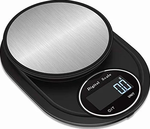 Balanza electrónica de Alta precisión de 0,1 g/10 kg, balanza Digital de Acero Inoxidable para Cocina, balanza electrónica para joyería, Modelos A-10 kg/1 g y A-5 kg/0,1,A-5kg/0.1g