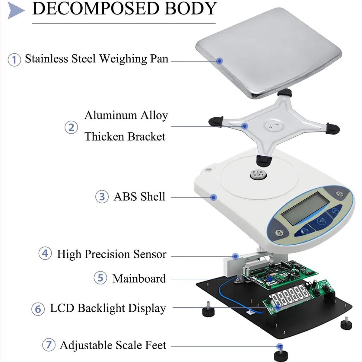 Balanza Analítica De Laboratorio De Alta Precisión De 0,001 G, Balanza Científica Electrónica Precisa, Balanza Digital De Precisión para Joyería con Parabrisas,