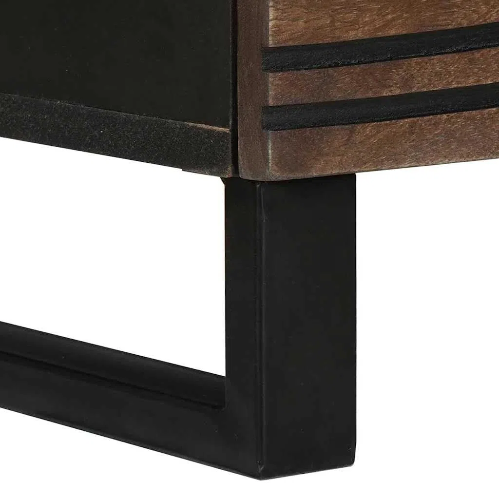 Mueble TV nogal, 100 x 33 x 46 cm, material de madera, montaje en pared, 5 estantes, mueble moderno para TV, diseño de ahorro de espacio, para salón, dormitorio, oficina